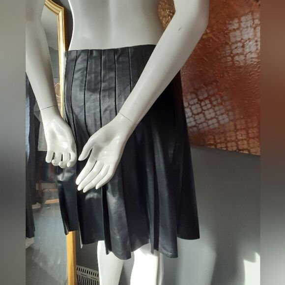 Joe Fresh Faux Leather Pleated Mini Skirt - Picture 10 of 11